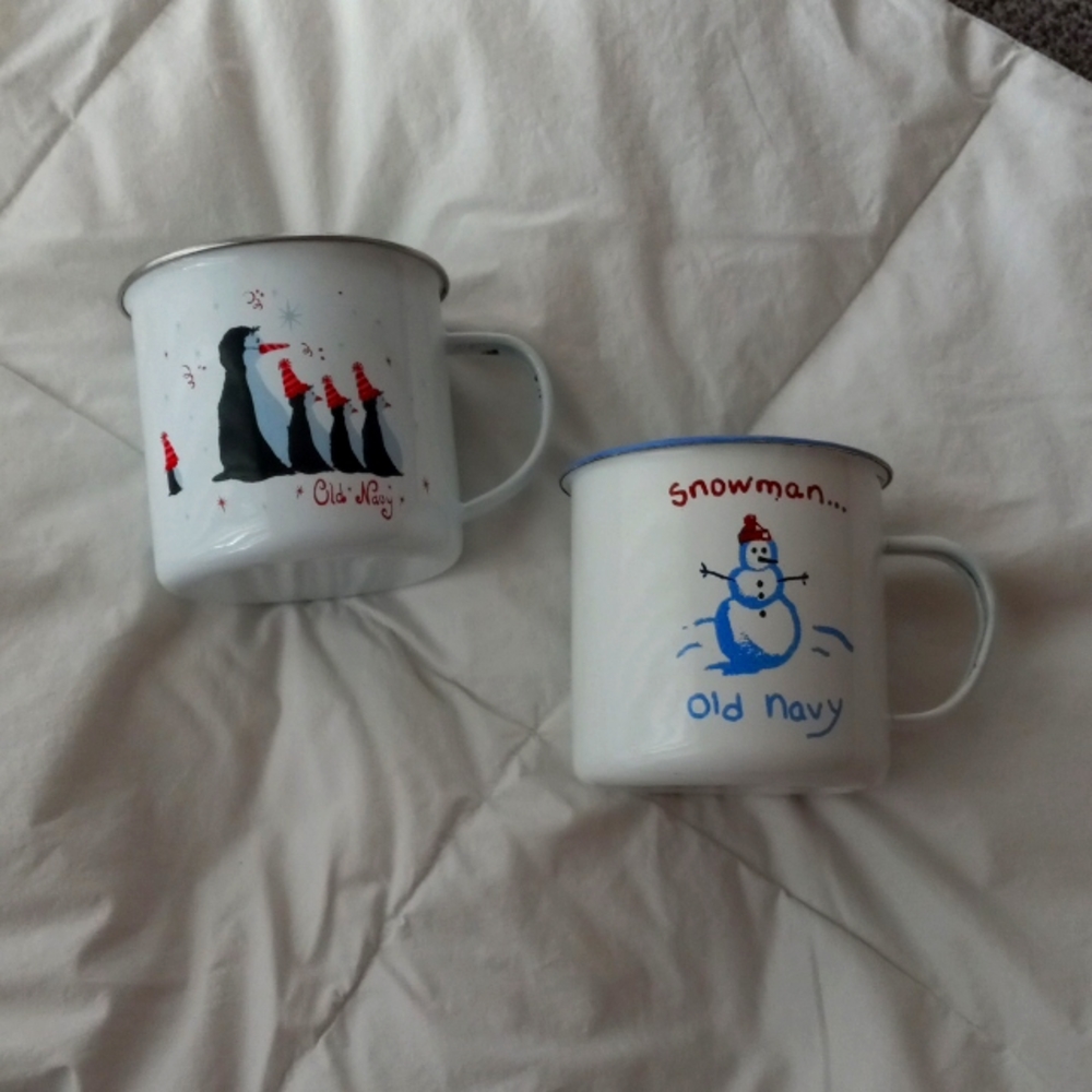 Old Navy Enamelware Mugs (2)